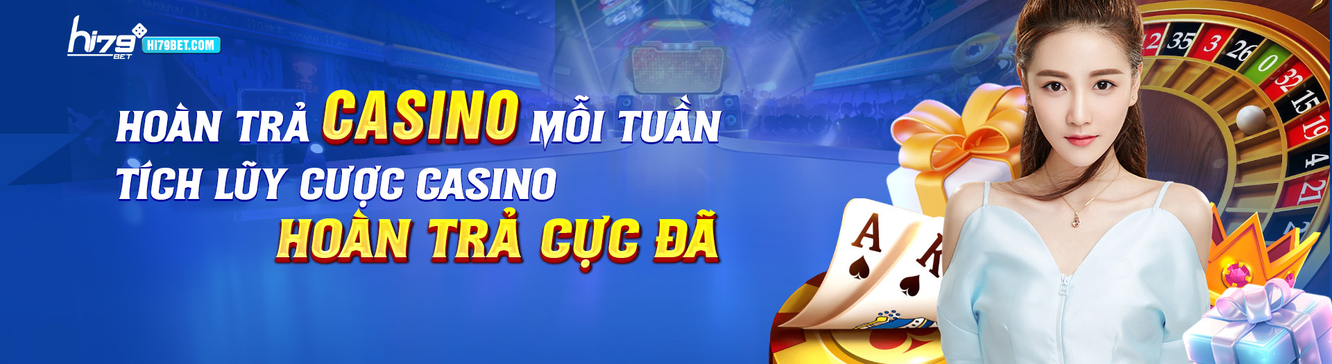 Hoàn trả Cassino mỗi tuần tích lũy cược cực đã