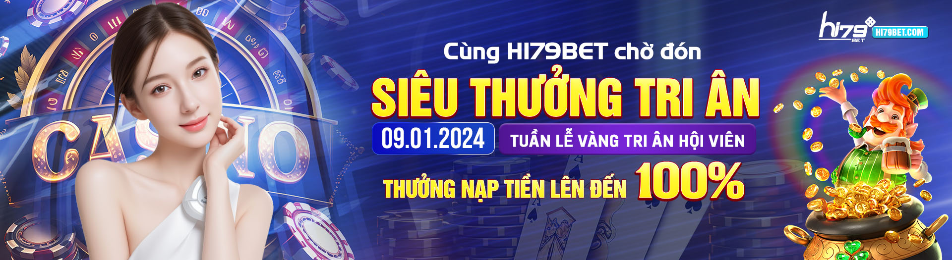 Siêu thưởng tri ân thưởng nạp tiền lên đến 100%